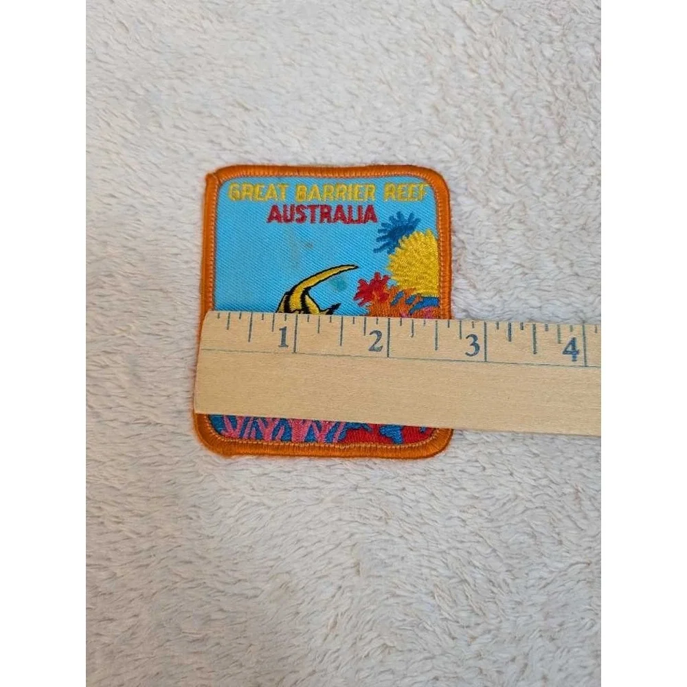 Great Barrier Reef Australia Embroidered Patch Souvenir Fish Coral Travel